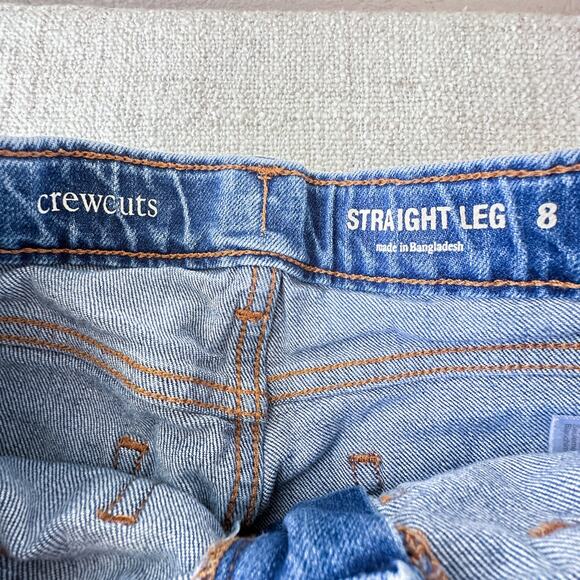 Crewcuts Girl's Straight Leg Jeans VGUC 8 - Picture 3 of 7